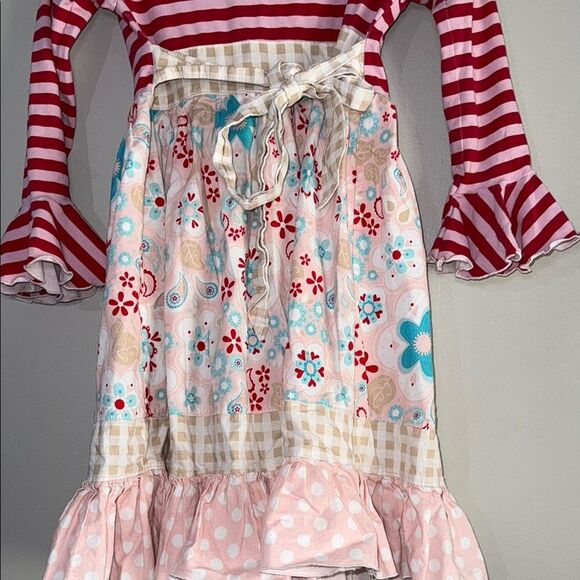 Casual Red and Pink Dress Size 6 - Picture 8 of 9